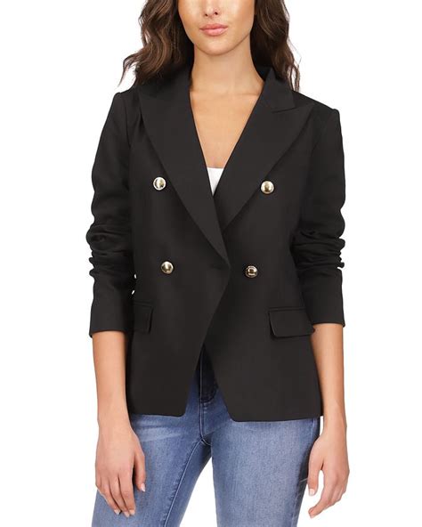 michael kors plaid blazer|Michael Kors double breasted blazer.